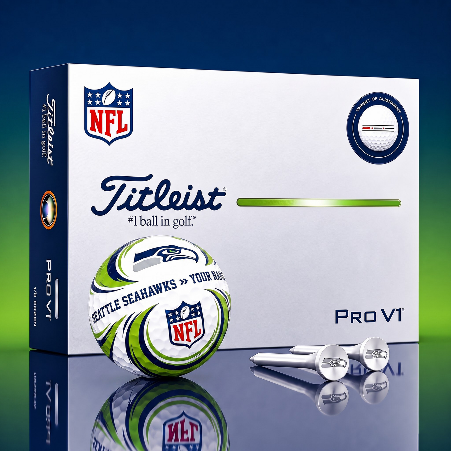 SIGNATURE NFL X SS DELUXE PERSONALIZED GOLF BALL LIMITED EDITION V3