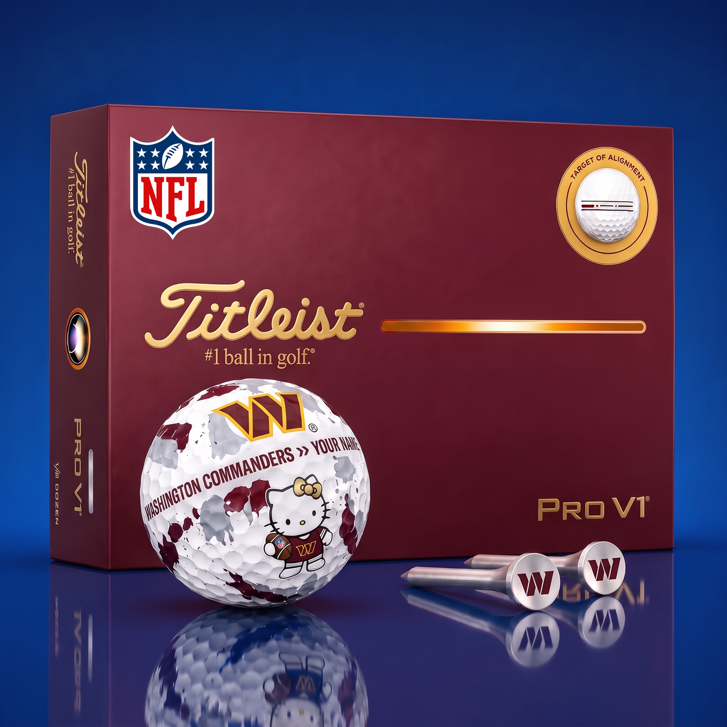 SIGNATURE NFL X WC HELLO KITTY 50TH ANNIVERSARY ELITE GOLF BALL SET – LIMITED EDITION