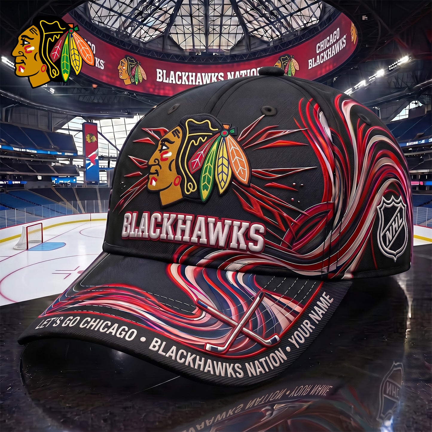 SIGNATURE NHL X CB EXCLUSIVE PERSONALIZED CAP FOR GAME DAY V3