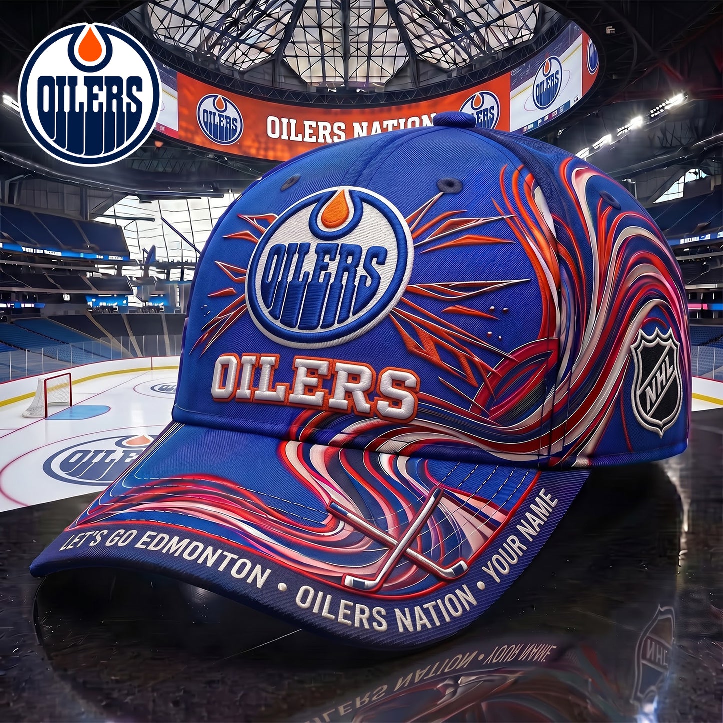 SIGNATURE NHL X EO EXCLUSIVE PERSONALIZED CAP FOR GAME DAY V3