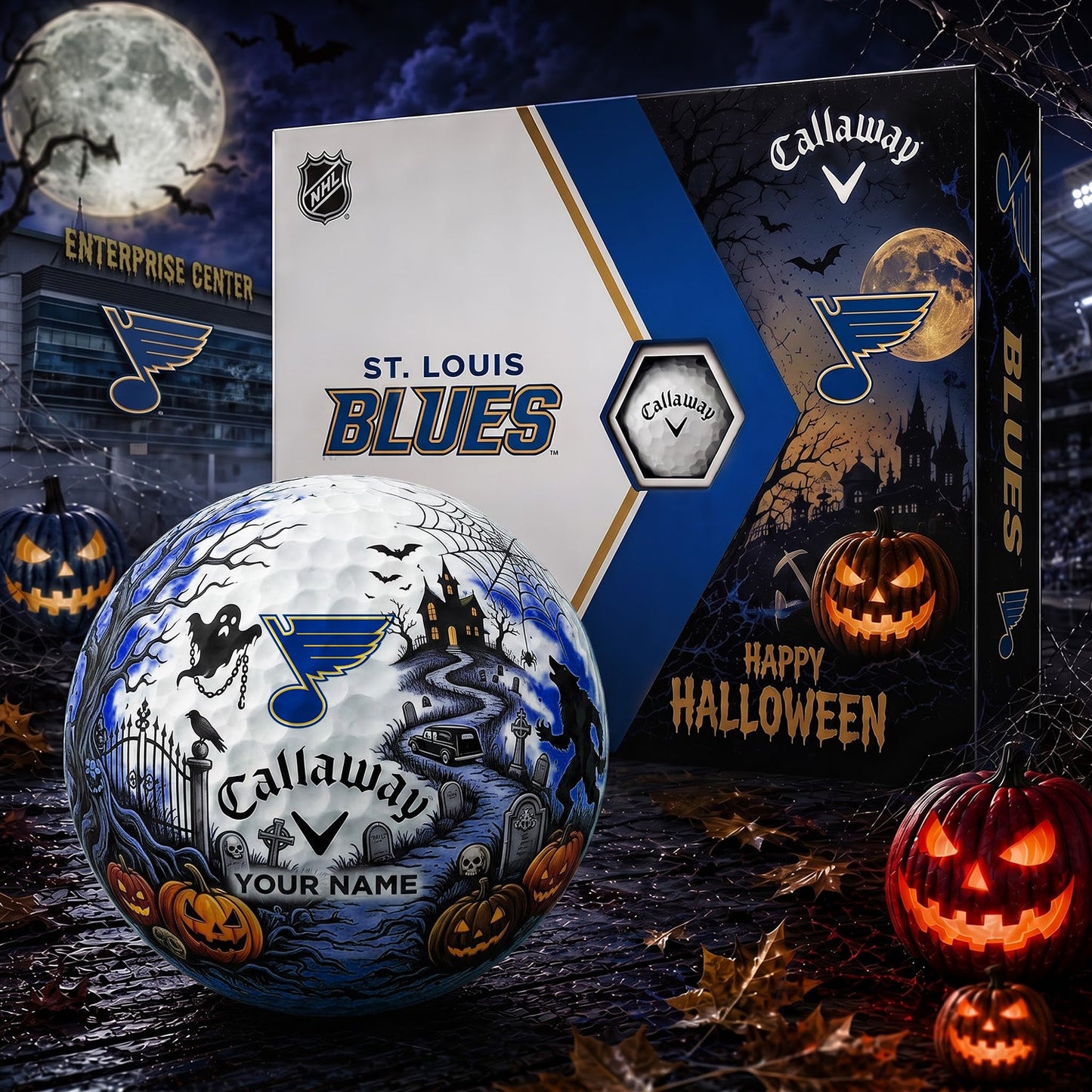 SIGNATURE NHL X SLB PERSONALIZED HALLOWEEN HAUNTED GOLF BALL – LIMITED EDITION