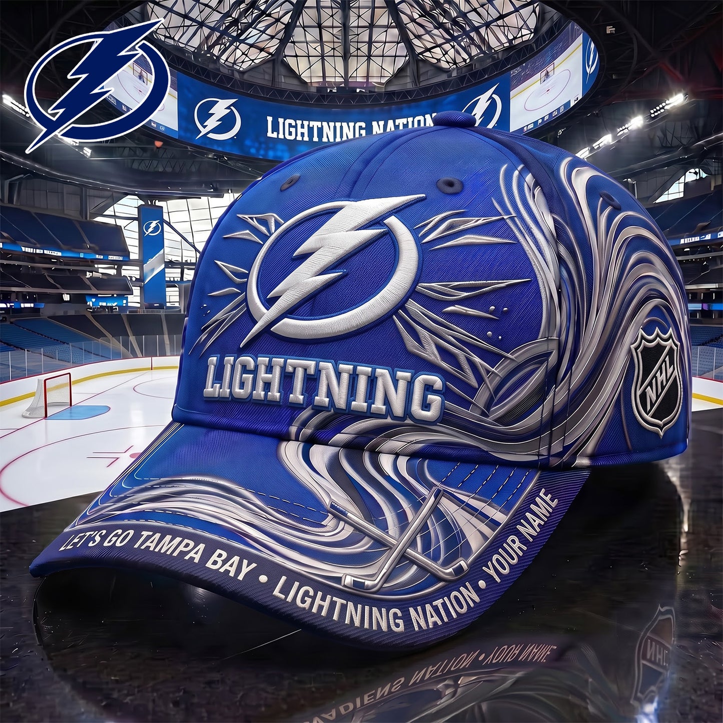 SIGNATURE NHL X TBL EXCLUSIVE PERSONALIZED CAP FOR GAME DAY V3