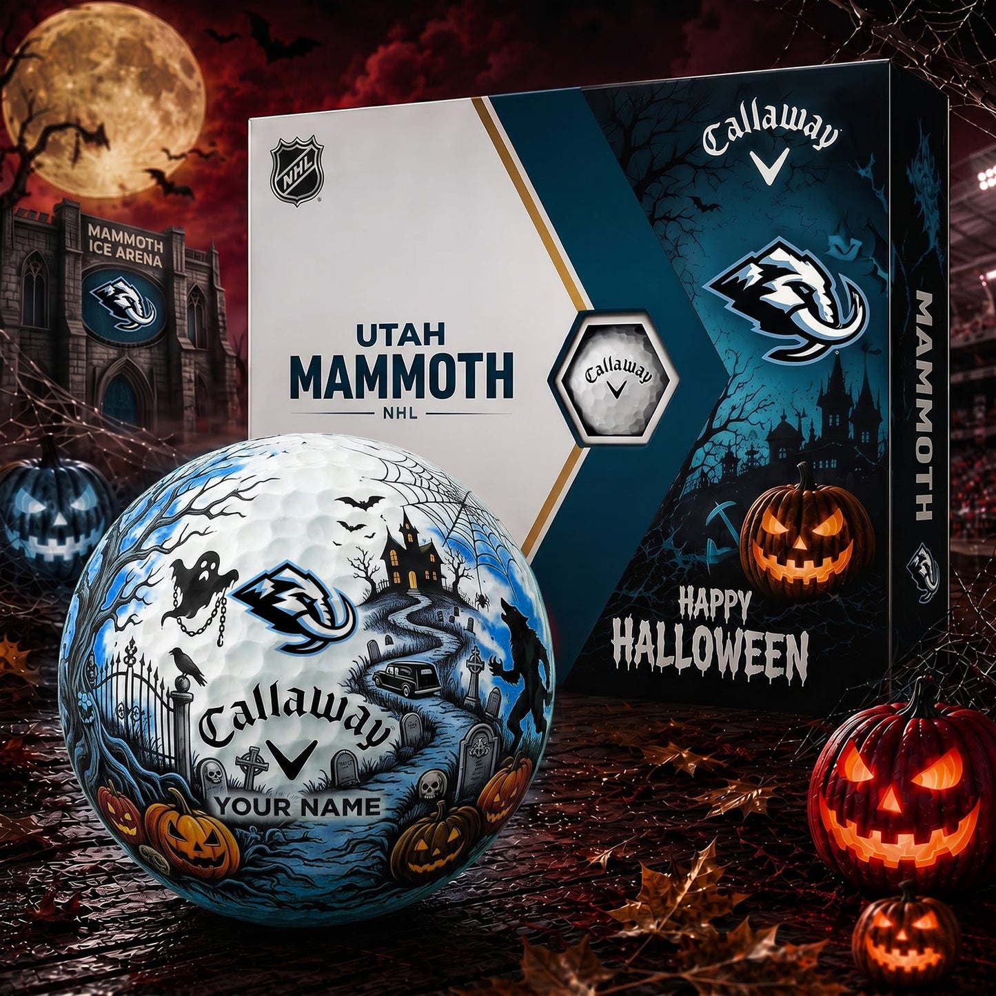 SIGNATURE NHL X UM PERSONALIZED HALLOWEEN HAUNTED GOLF BALL – LIMITED EDITION