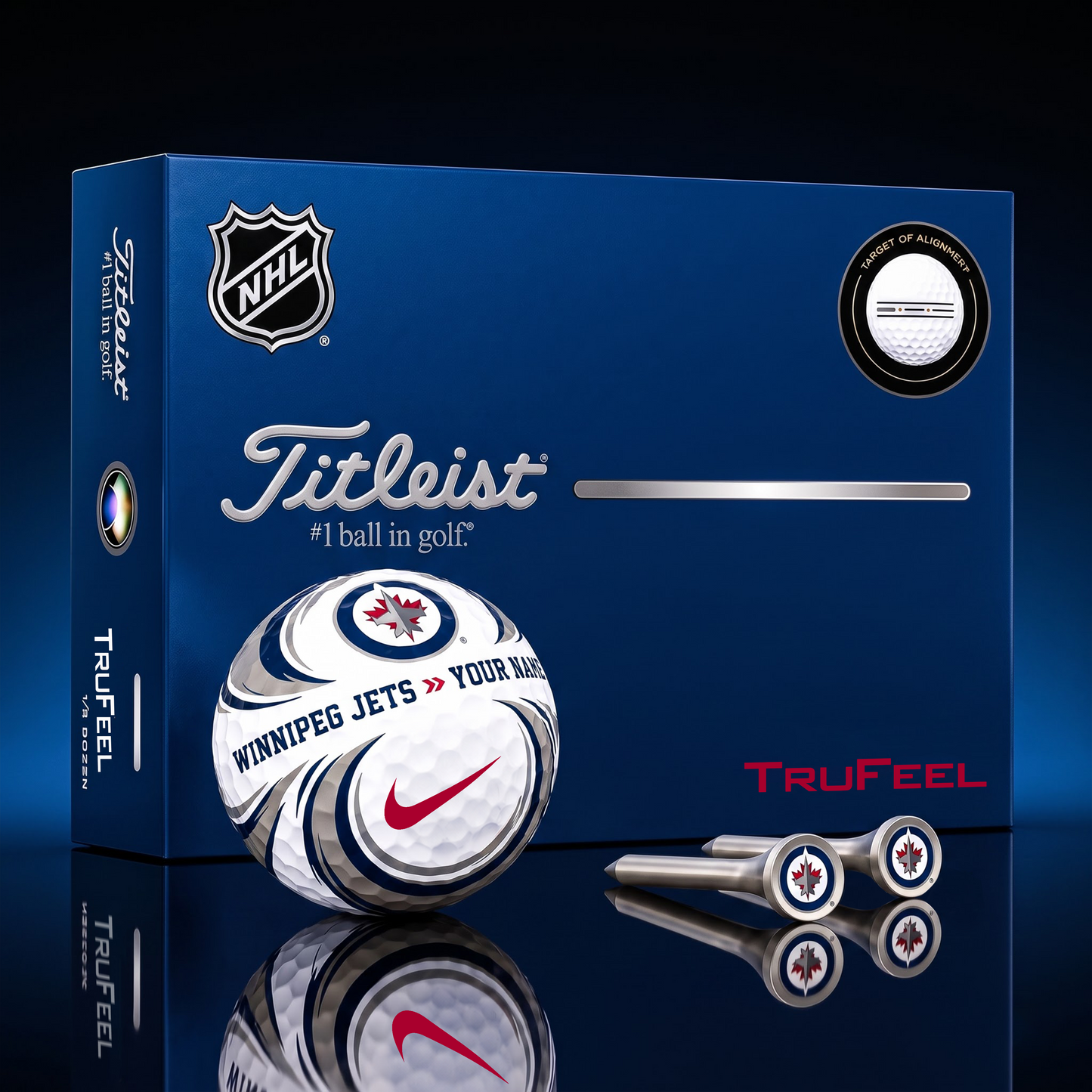 SIGNATURE NHL X WJ DELUXE PERSONALIZED GOLF BALL LIMITED EDITION V3