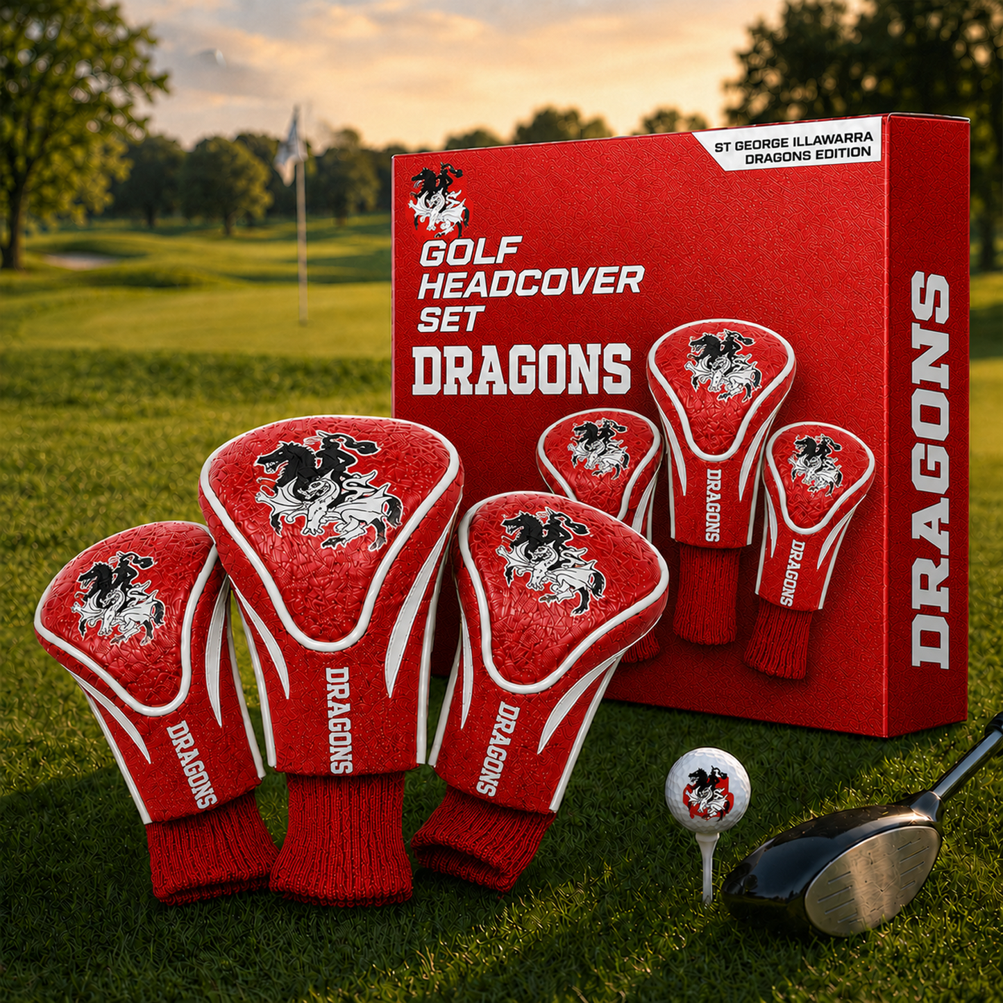 STG Team Golf NRL 3-Pack Contour Sock Headcovers