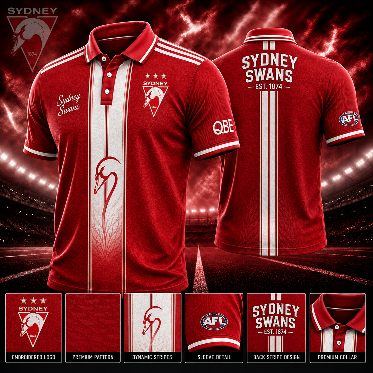 SYD x AFL Polo Shirt Limited Edition