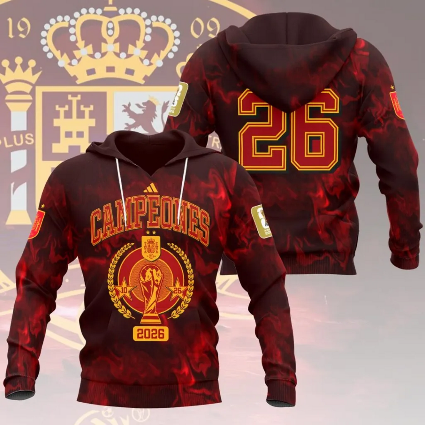 Spain National Team 2026 FIFA World Cup Champions 3D Apparel V2