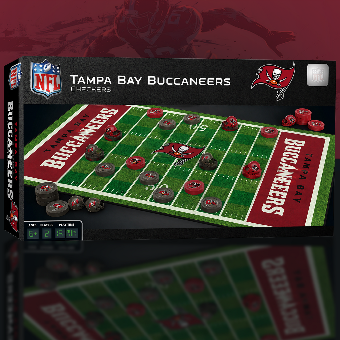 TB x NFL Premium Checkers Game