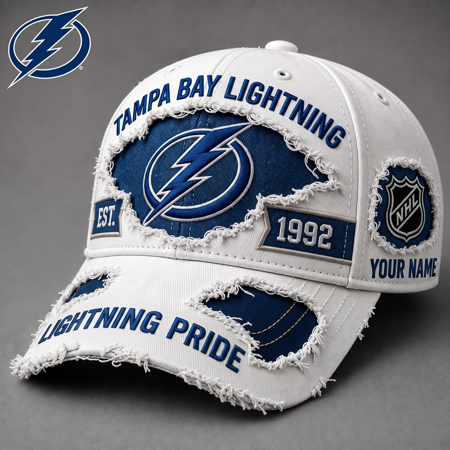 PREMIUM NHL X TBL EXCLUSIVE PERSONALIZED CAP FOR GAME DAY