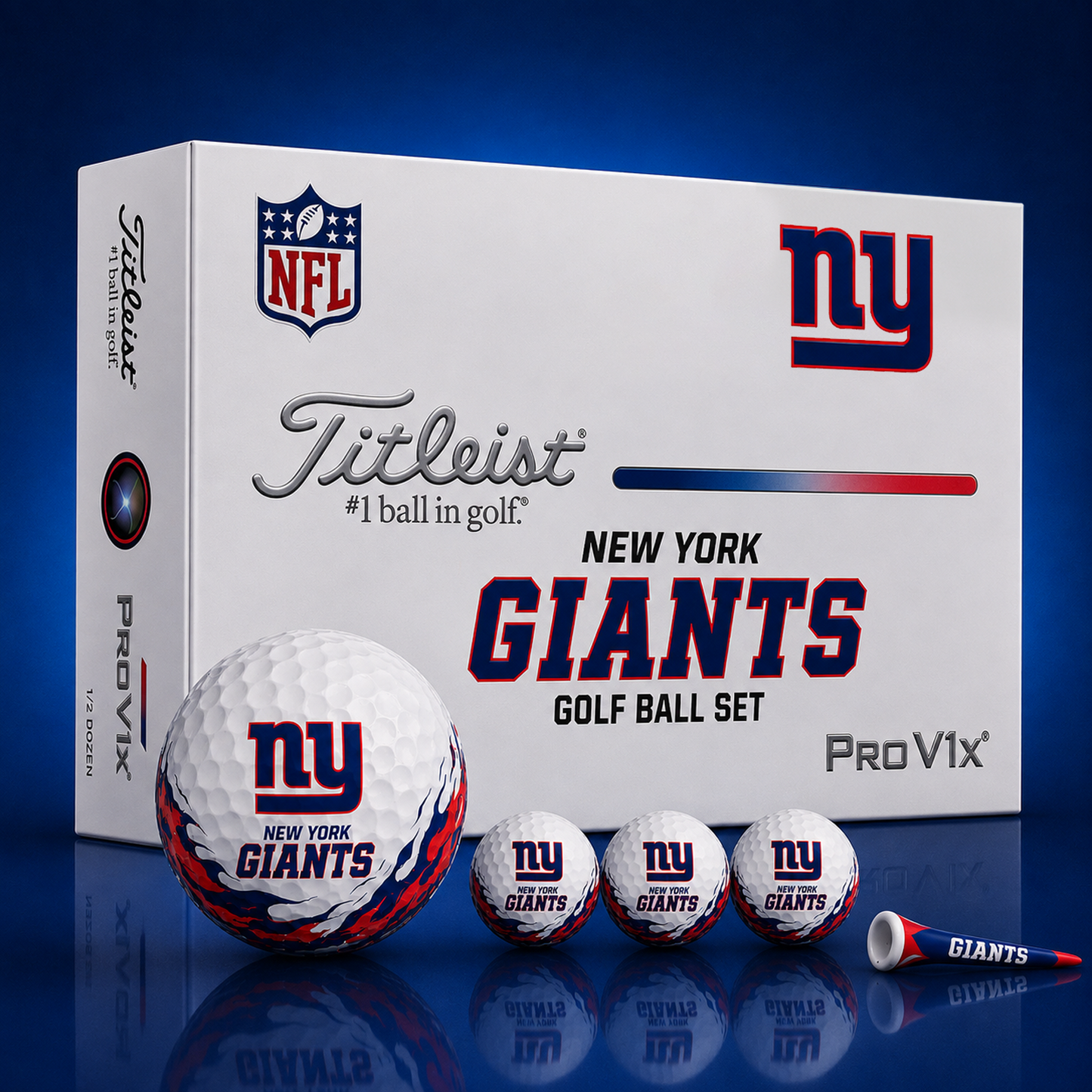 Titleist X Premium NFL NYG PERSONALIZED GOLF BALL LIMITED EDITION 2408 V2