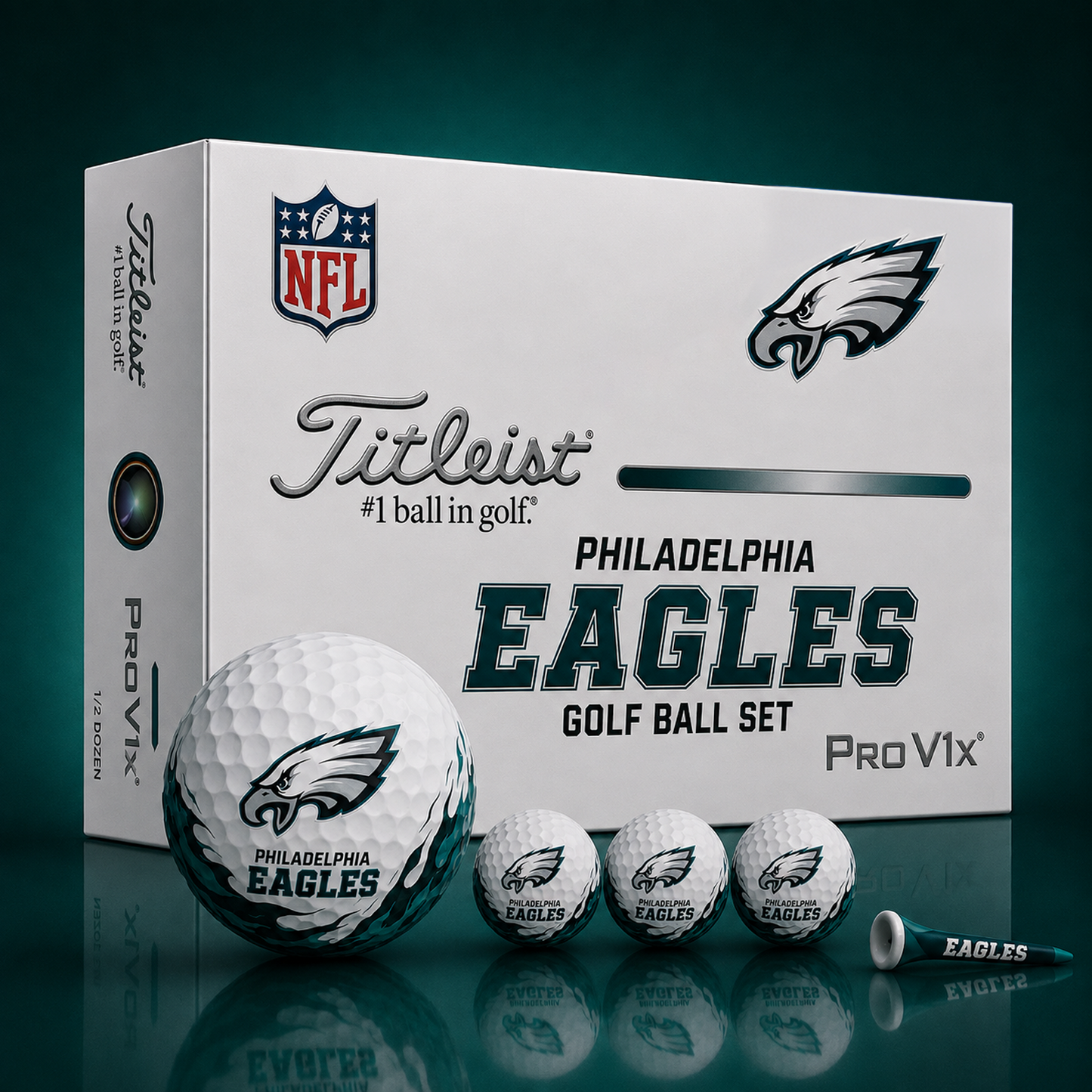 Titleist X Premium NFL PHI PERSONALIZED GOLF BALL LIMITED EDITION 2408 V2