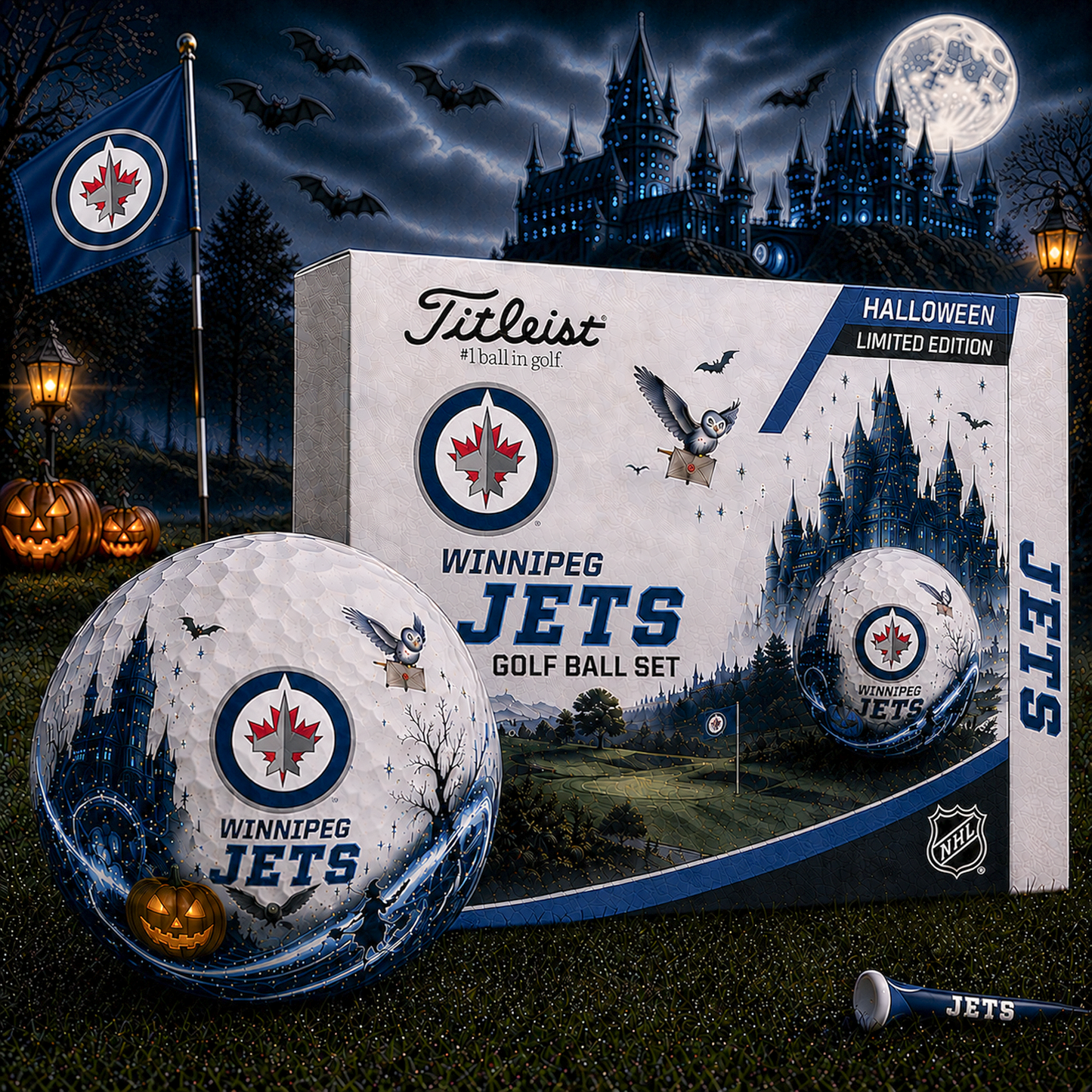 WPG x NHL Halloween Edition Golf Ball Set Premium Golf Balls