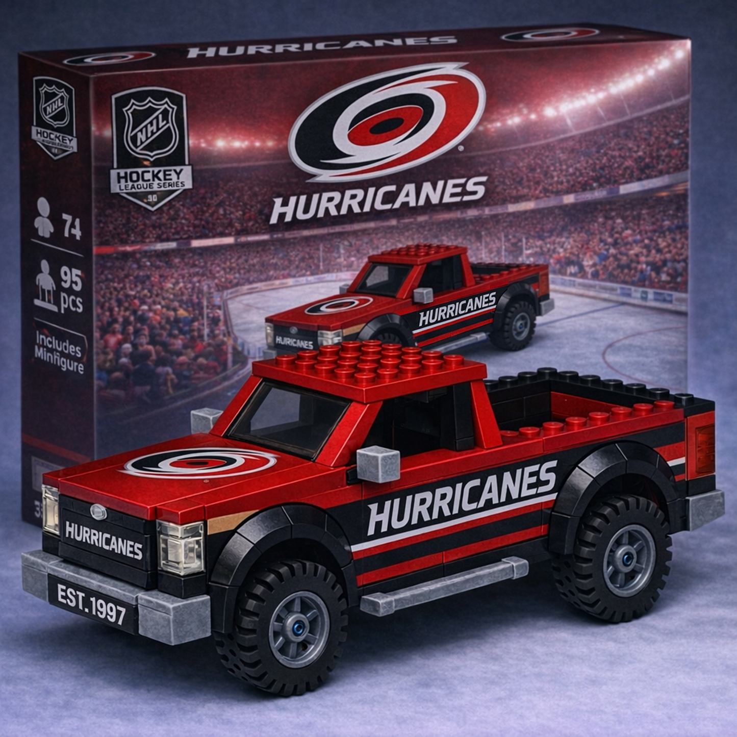CAR x NHL Building Blocks Truck Toy Set V2 DatND DVT