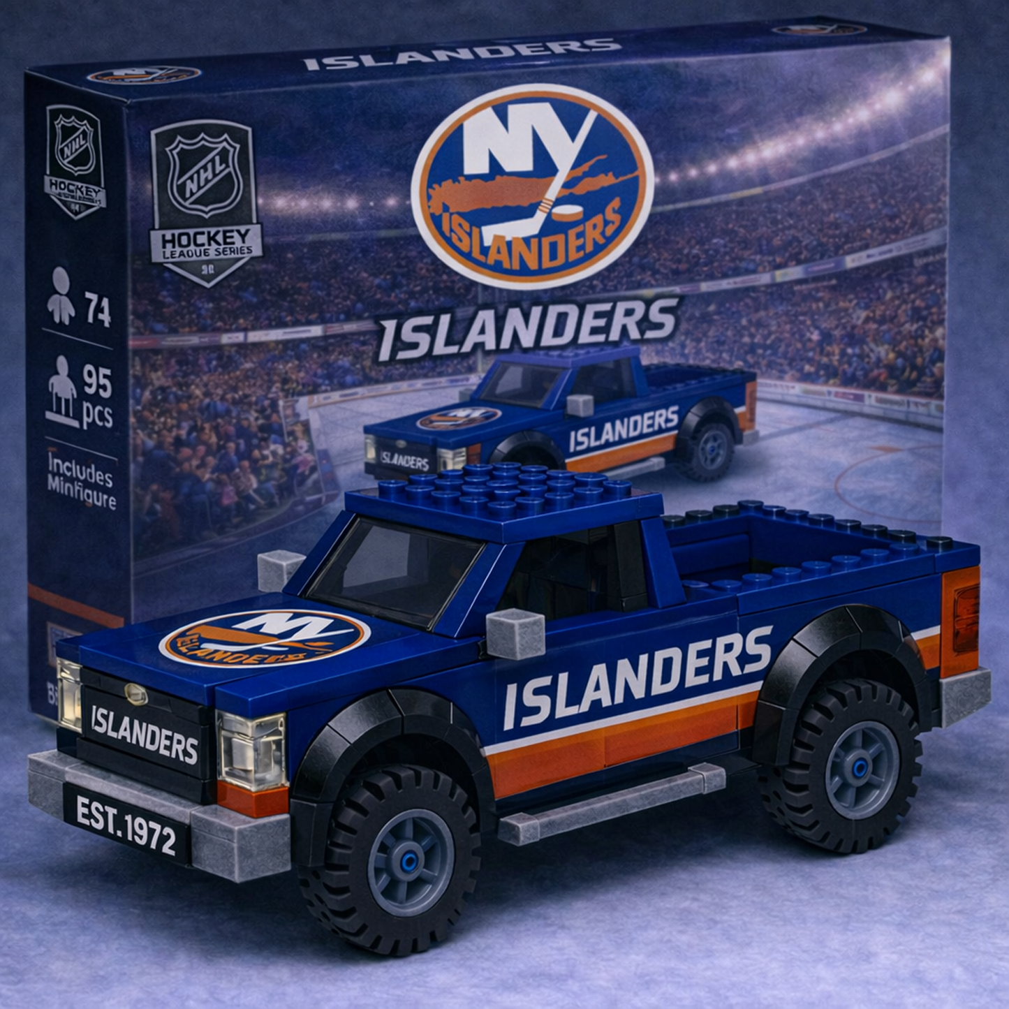 NYI x NHL Building Blocks Truck Toy Set V2 DatND DVT