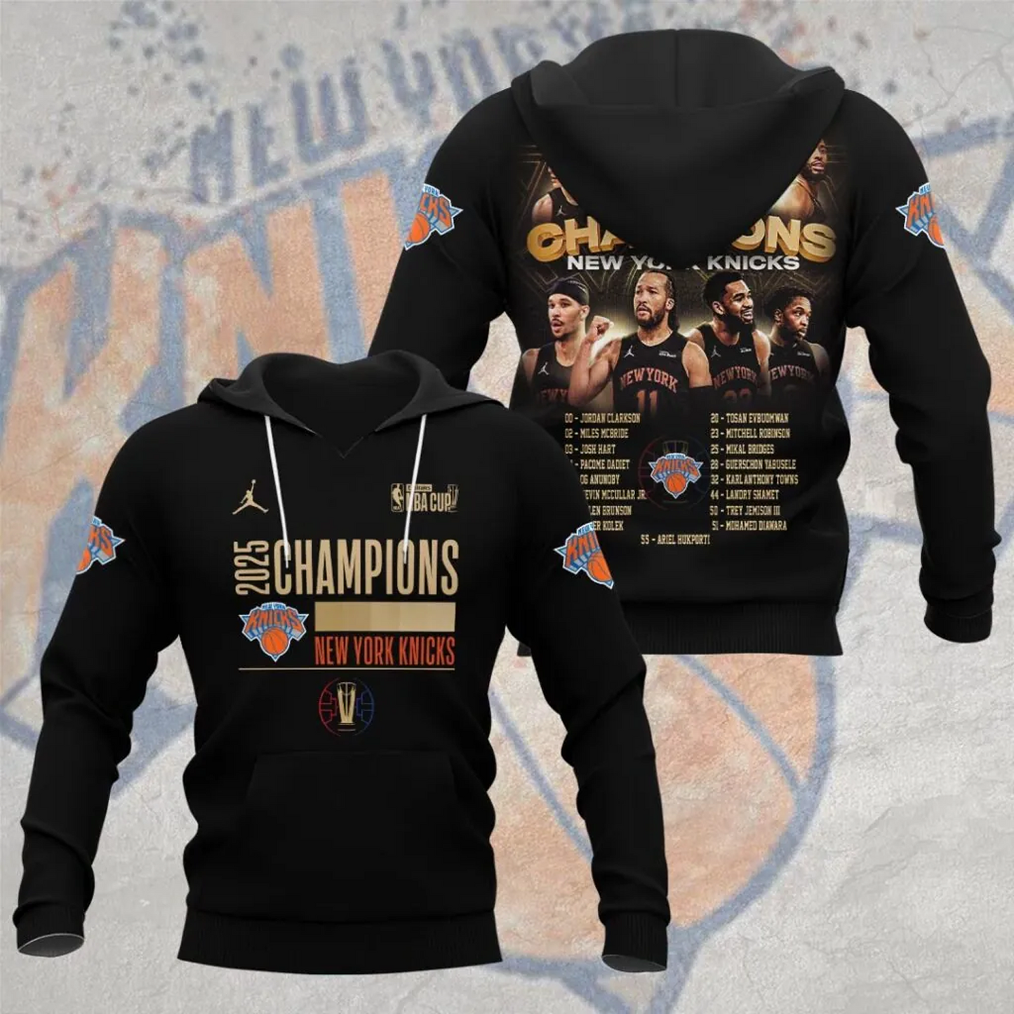 NYK x NBA 2025 NBA Cup Champions Aparael V2 DATND TANTD