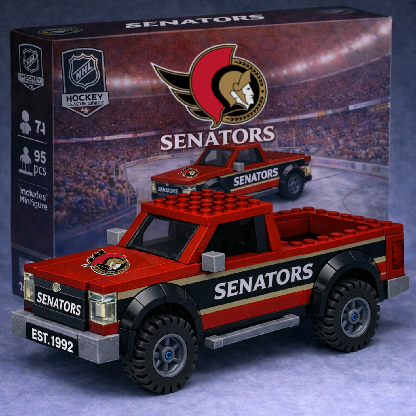 OTT x NHL Building Blocks Truck Toy Set V2 DatND DVT
