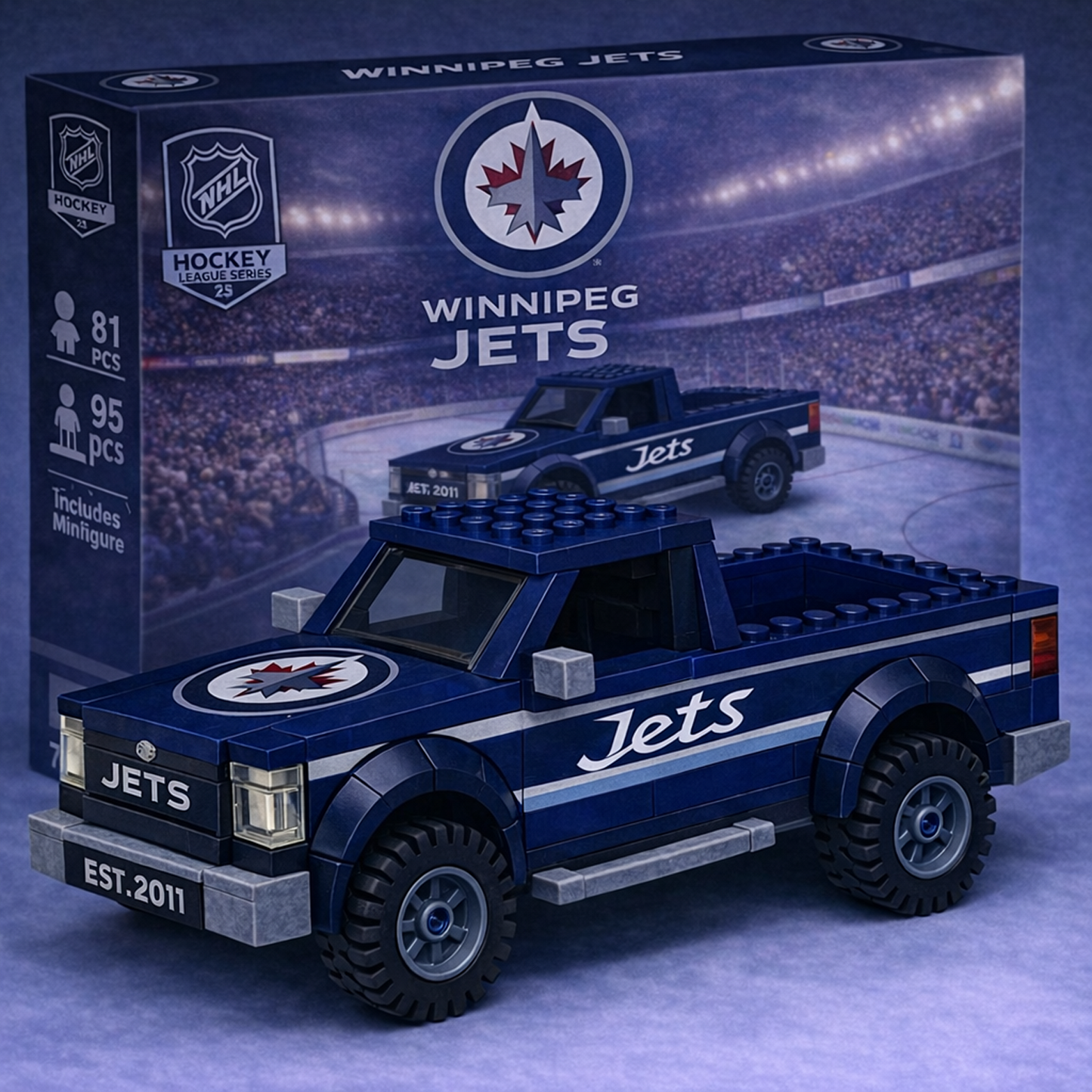 WGP x NHL Building Blocks Truck Toy Set V2 DatND DVT