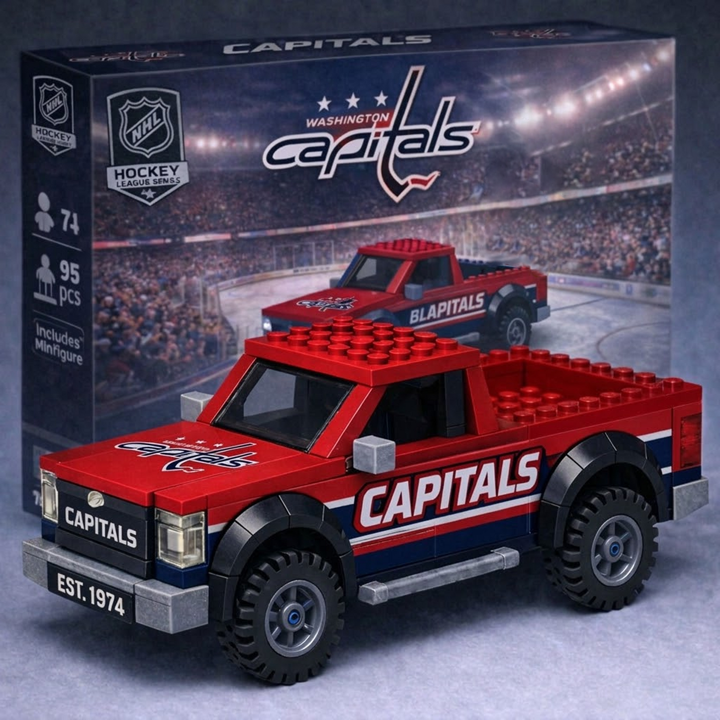WSH x NHL Building Blocks Truck Toy Set V2 DatND DVT