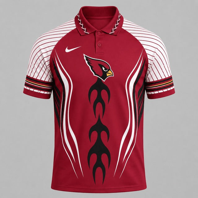 AC Premium NFL Flame Stripe Athletic Polo Shirt
