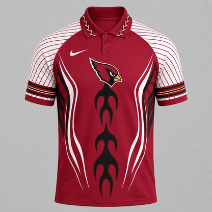AC Premium NFL Flame Stripe Athletic Polo Shirt