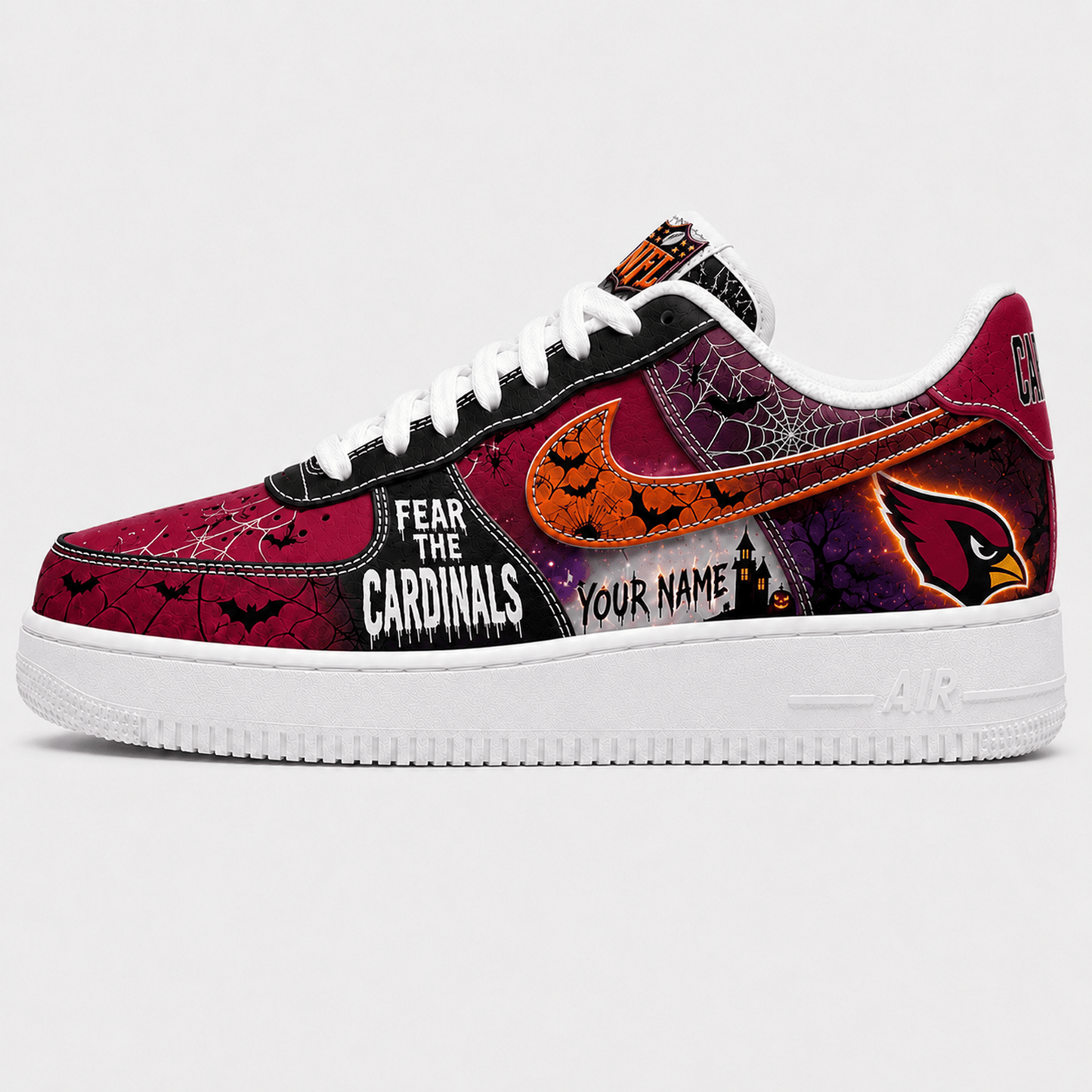 ARI x NFL Fear The Team Halloween AF1 Sneakers 1807
