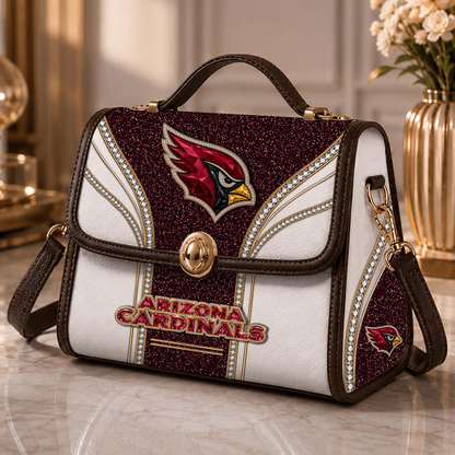ARI x NFL Glitter Leather Handbag