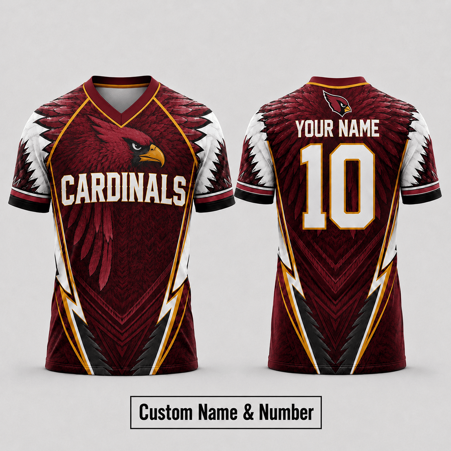 ARI x  NFL Premium Custom Name And Number Jersey For Fierce Football Fans