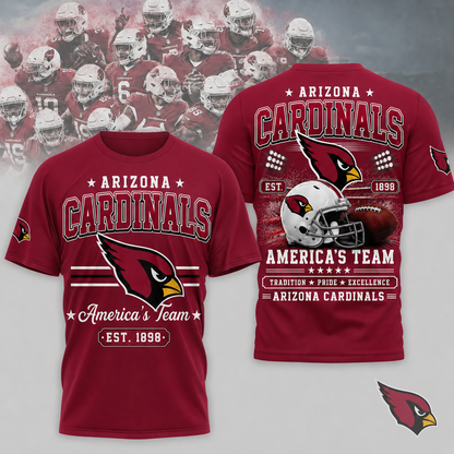 ARI x NFL Premium Team Tradition Pride 3D Shirt