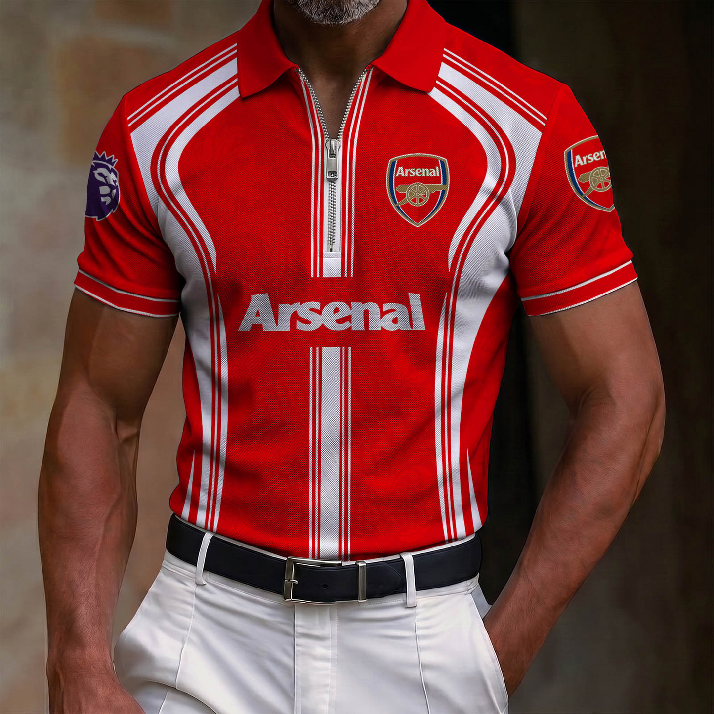 ARS x EPL Lapel Zip POLO Shirt