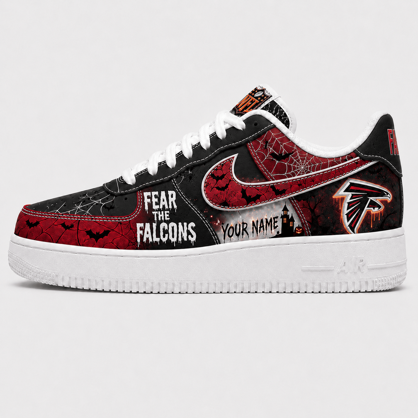 ATL x NFL Fear The Team Halloween AF1 Sneakers 1807