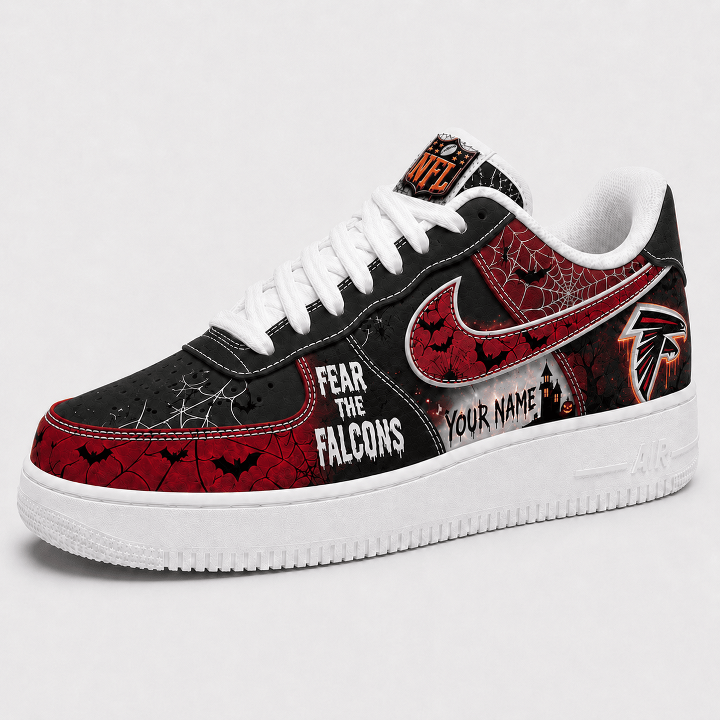 ATL x NFL Fear The Team Halloween AF1 Sneakers 1807