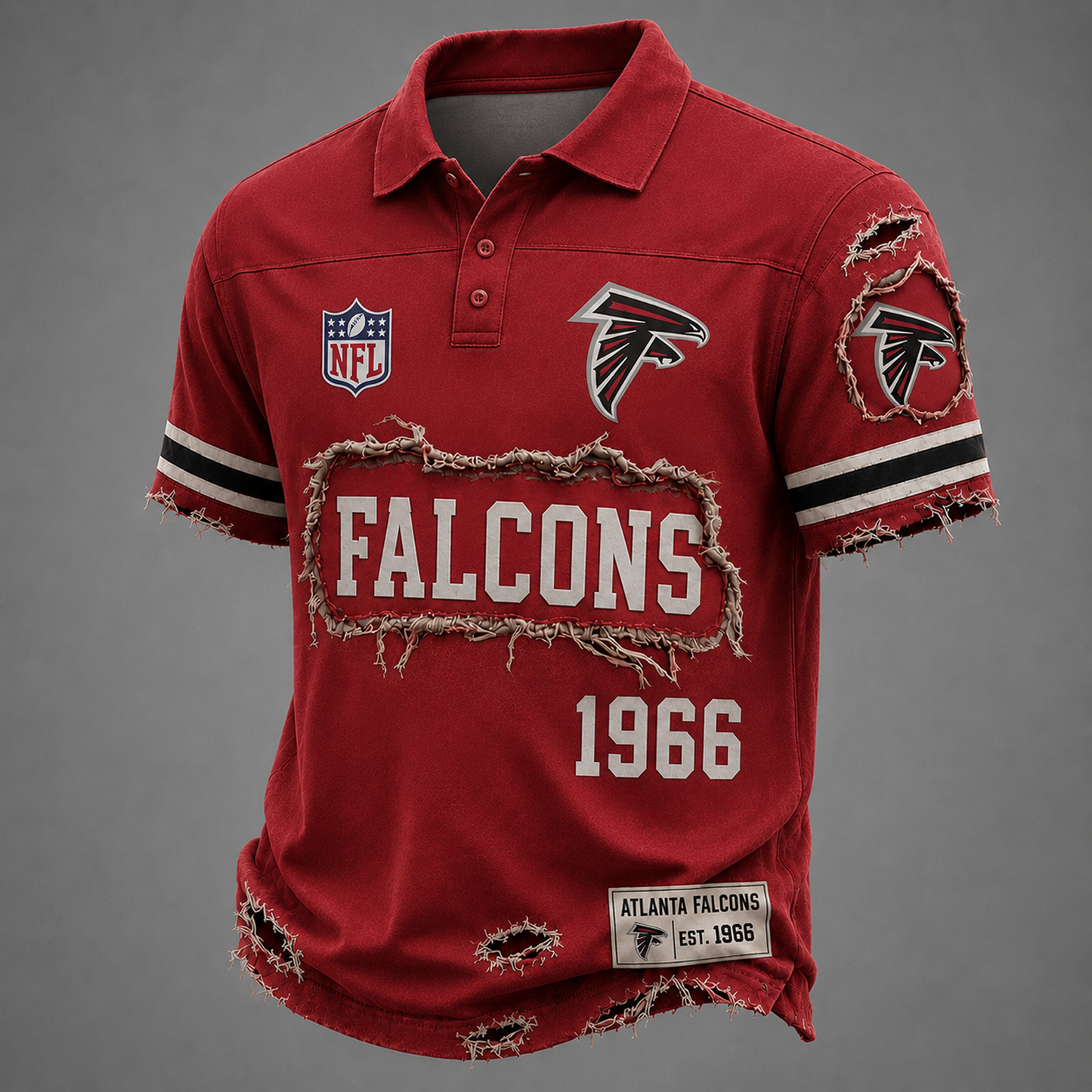 ATL x NFL LUXURY V-Neck T-Shirt 3005 DatND DVT