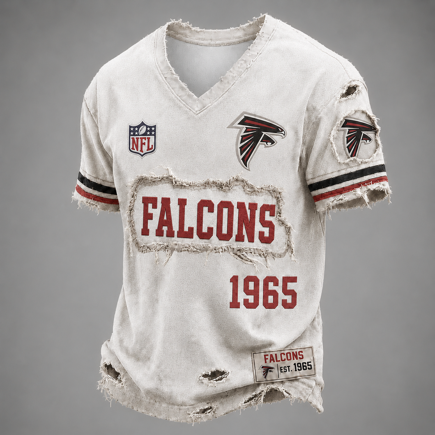 ATL x NFL LUXURY V-Neck T-Shirt 3005 DatND DVT