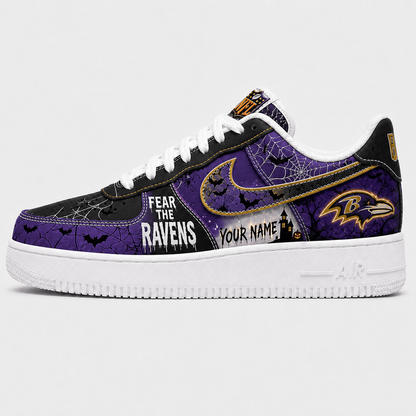 BAL x NFL Fear The Team Halloween AF1 Sneakers 1807