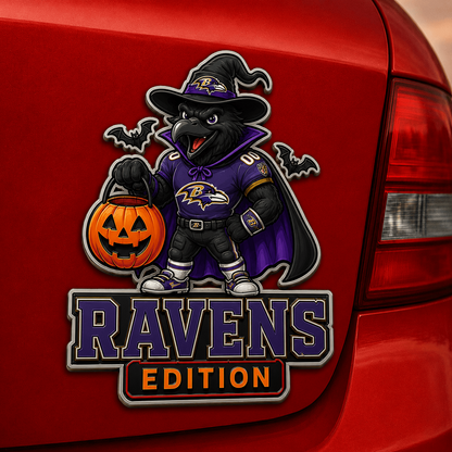BAL x NFL Halloween Edition Car Namge Badge