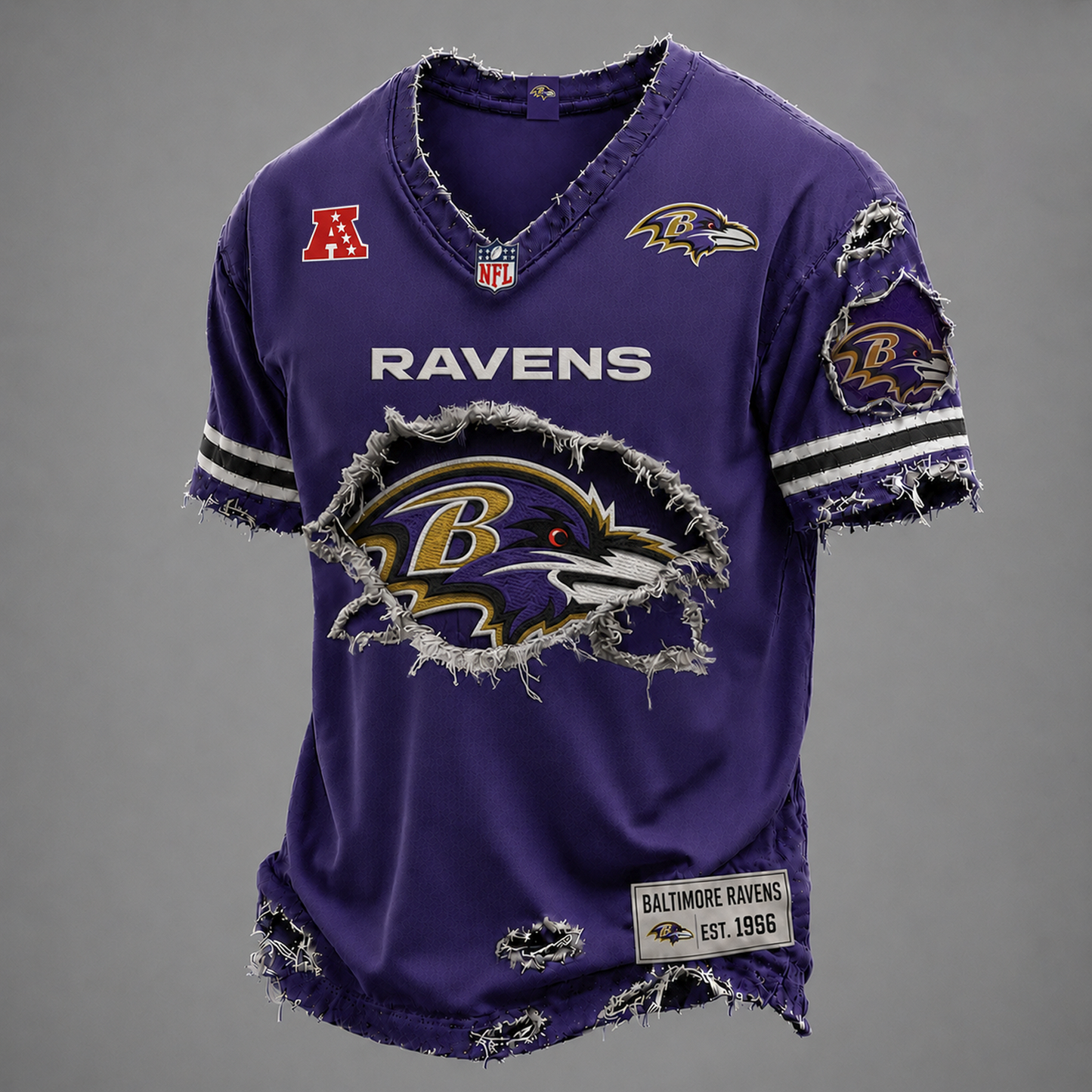 BAL x NFL LUXURY V-Neck T-Shirt V3 1906