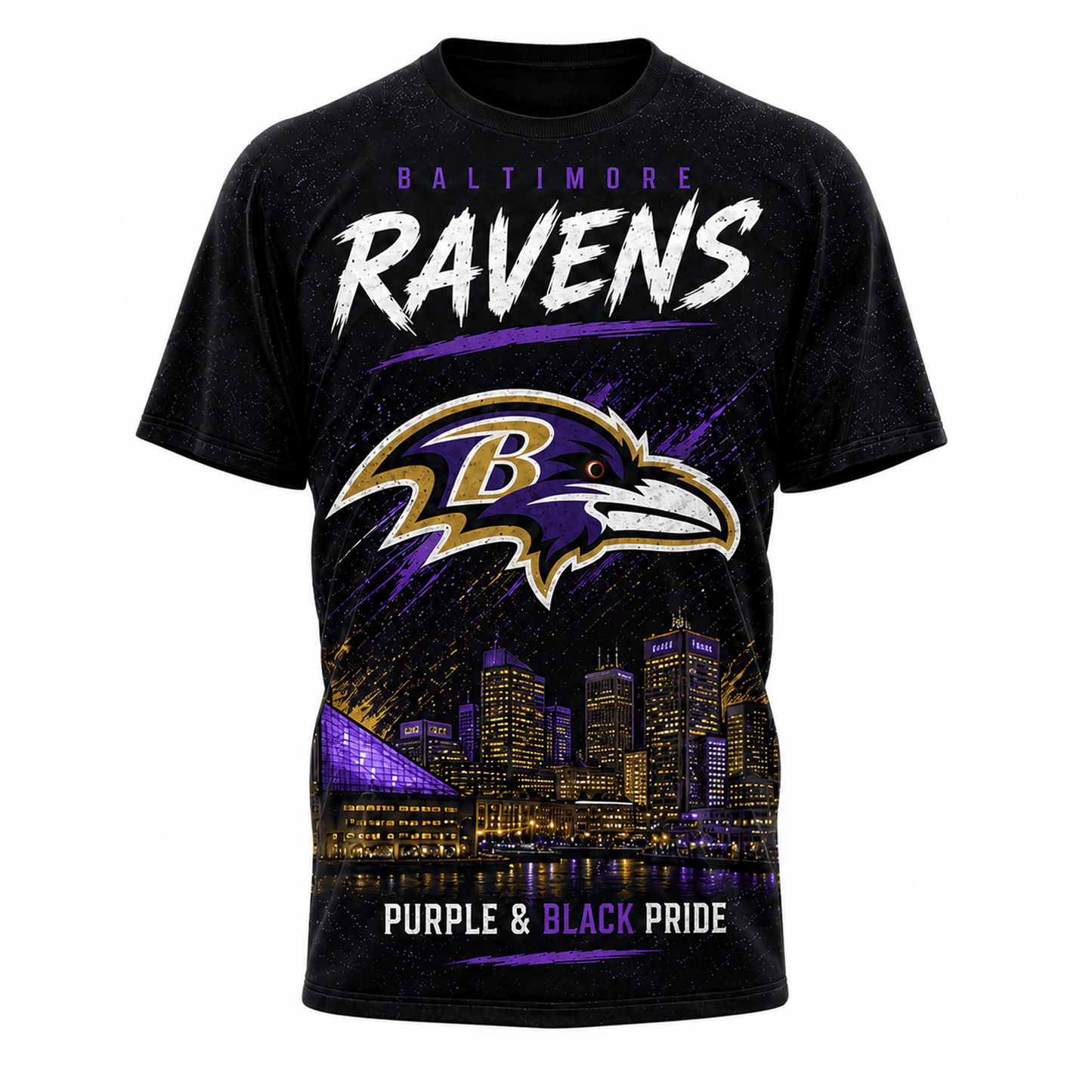 BAL x NFL Premium Skyline Pride Football T-Shirt