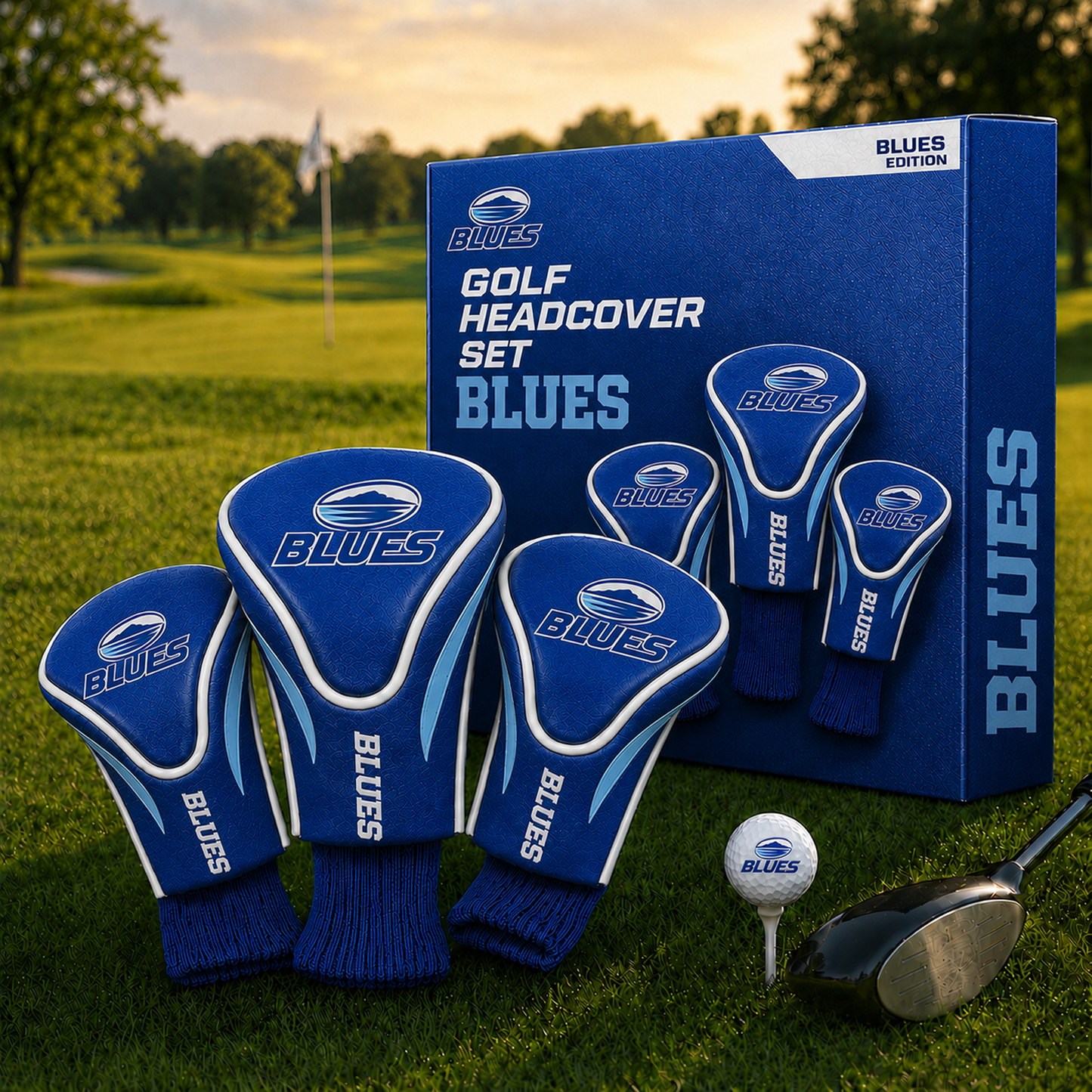 BLU Team Golf SRP 3-Pack Contour Sock Headcovers