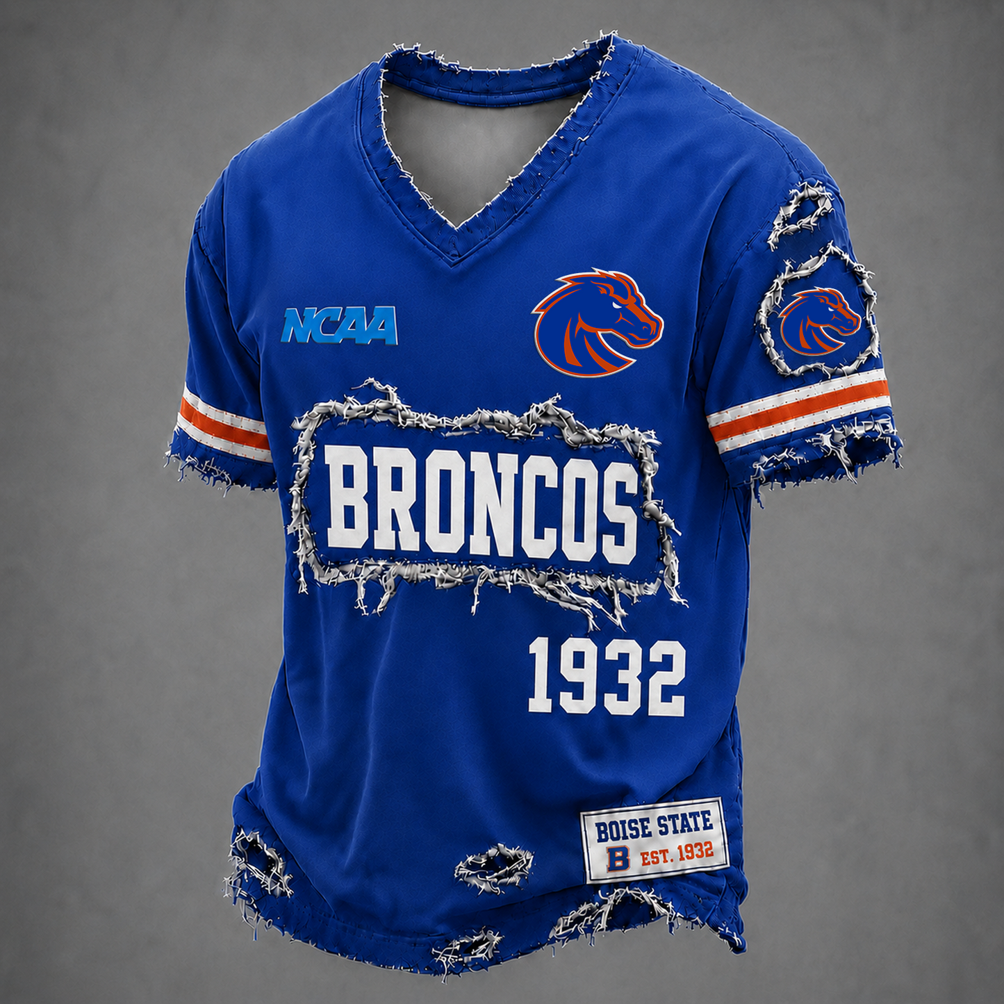 BSU x NCAA LUXURY V-Neck T-Shirt 0506 DatND DVT
