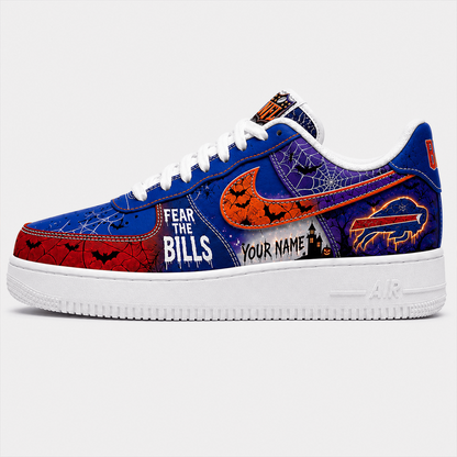 BUF x NFL Fear The Team Halloween AF1 Sneakers 1807