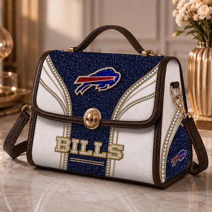 BUF x NFL Glitter Leather Handbag
