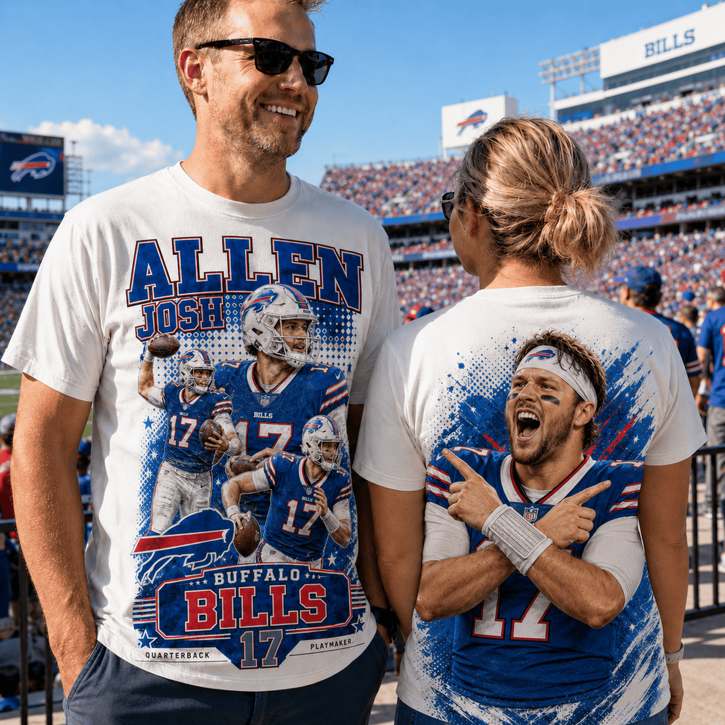 BUF x NFL Premium Football Player Graphic Shirt