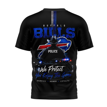 BUF x NFL Premium Police Tribute Team 3D Shirt