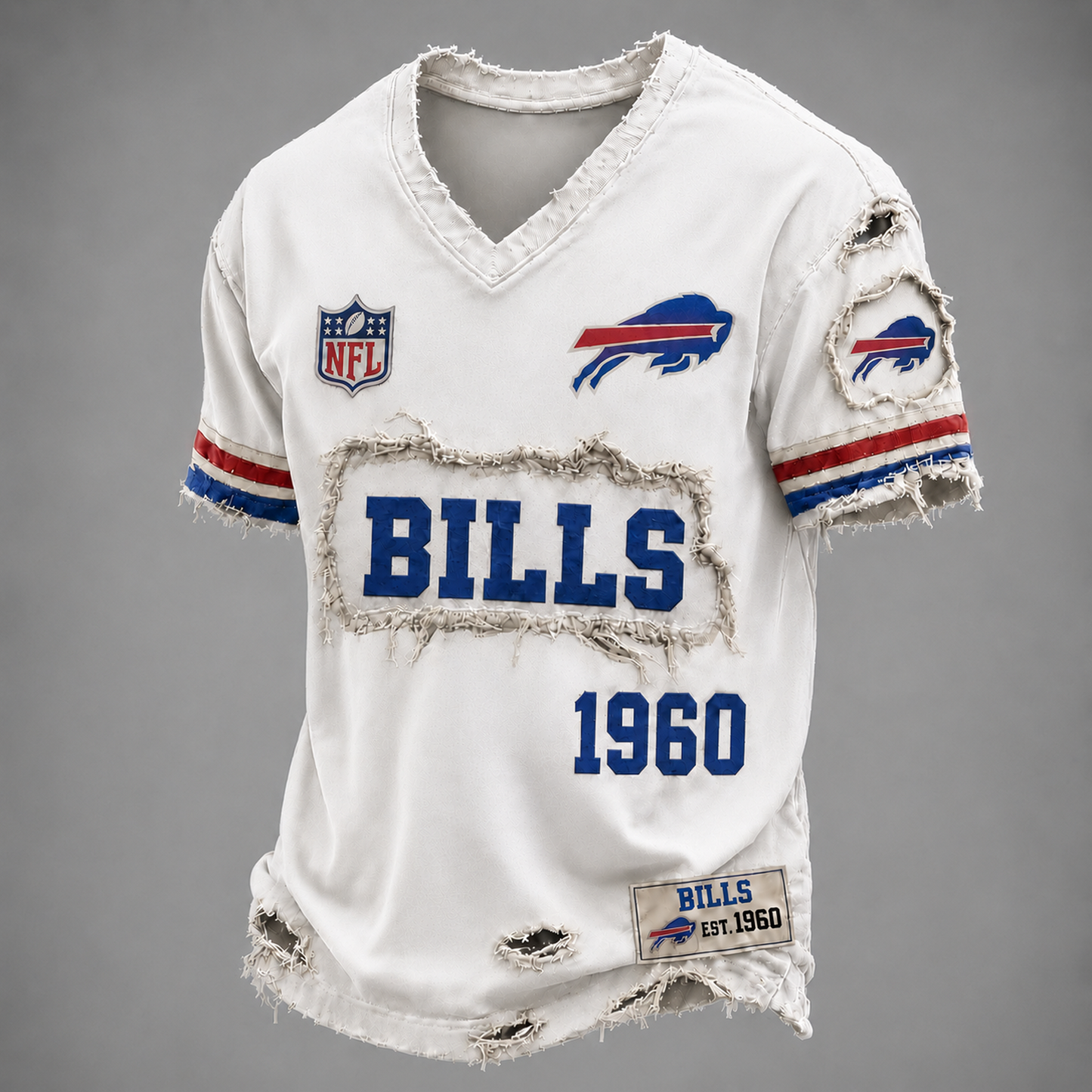 BUF x NFL LUXURY V-Neck T-Shirt 3005 DatND DVT