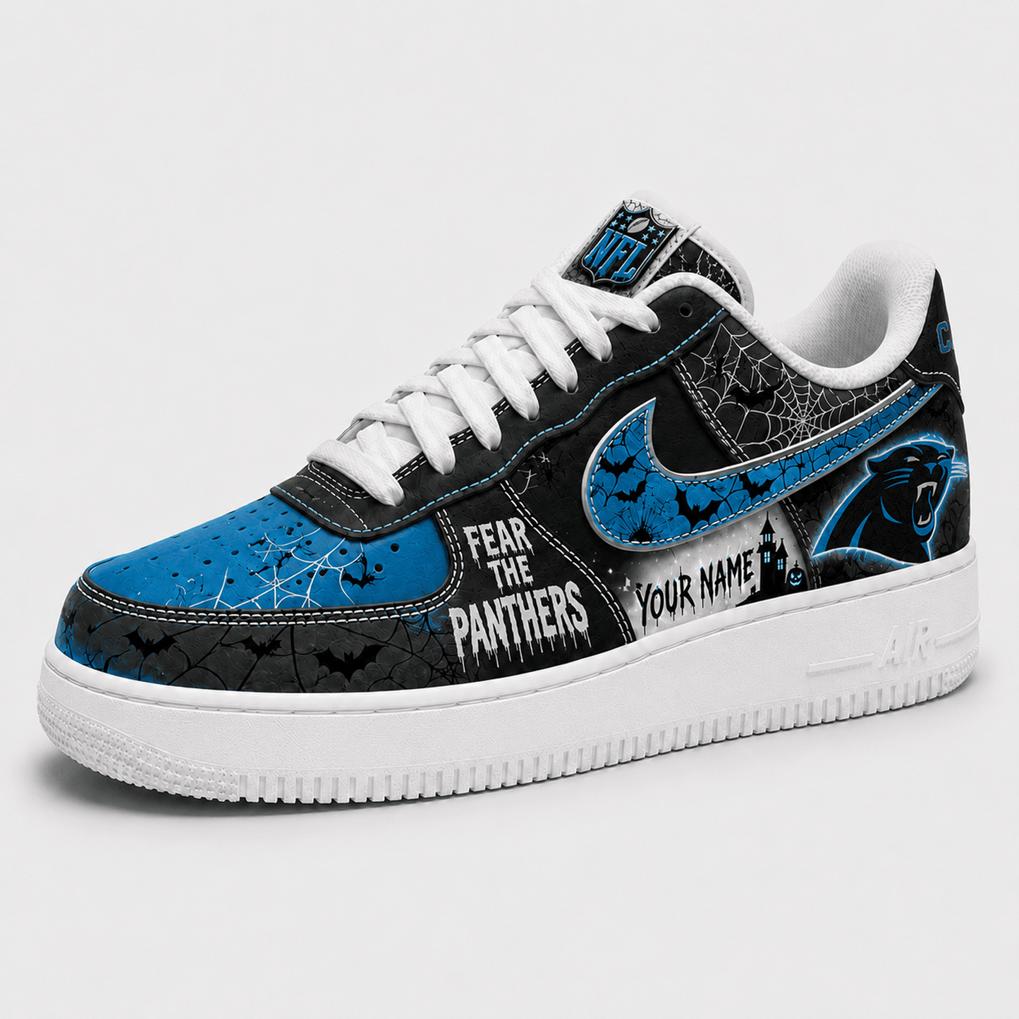 CAR x NFL Fear The Team Halloween AF1 Sneakers 1807
