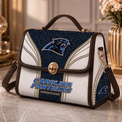 CAR x NFL Glitter Leather Handbag