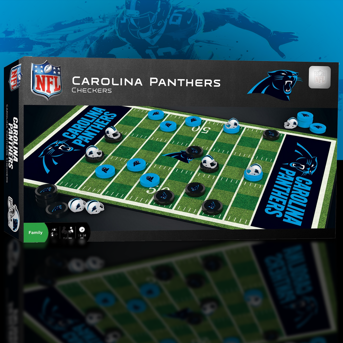CAR x NFL Premium Checkers Game