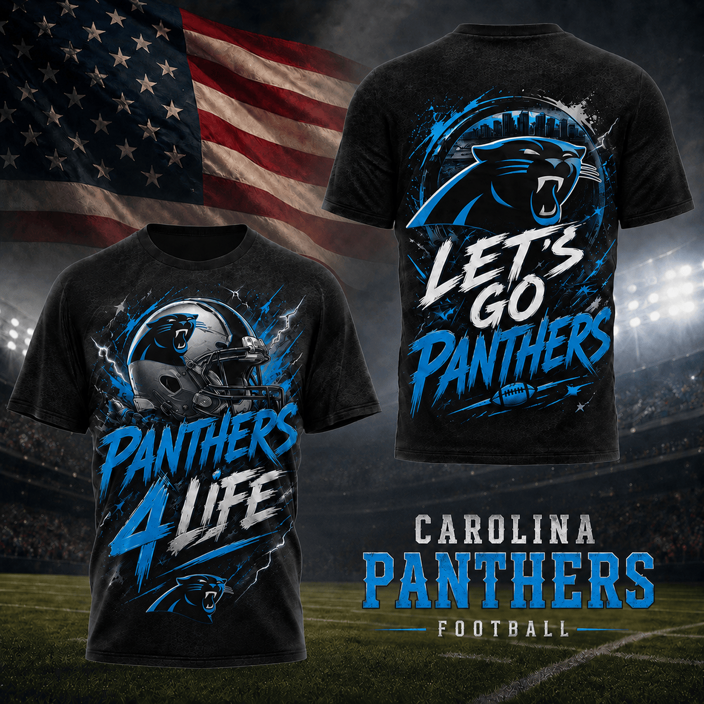 CAR x NFL Premium Fan For Life 3D Shirt