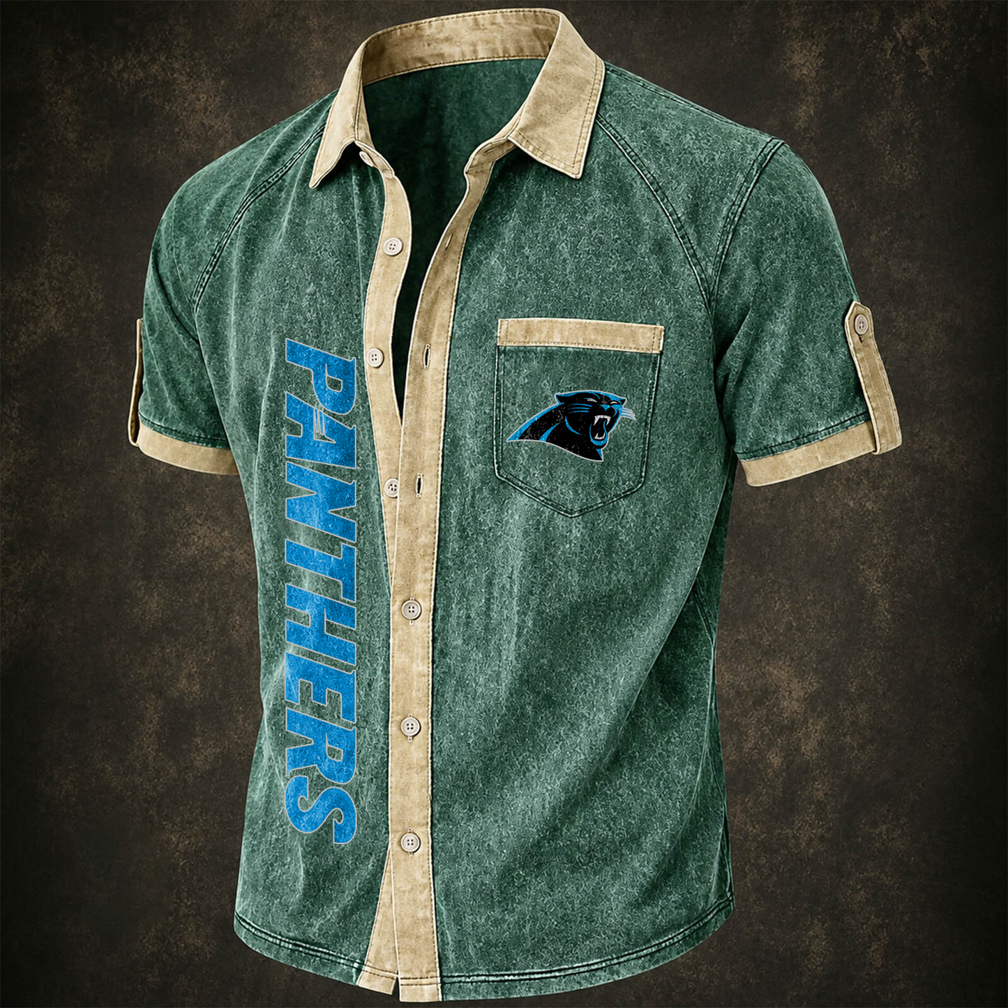 CAR x NFL Short-Sleeve Button-Up Sports Shirt