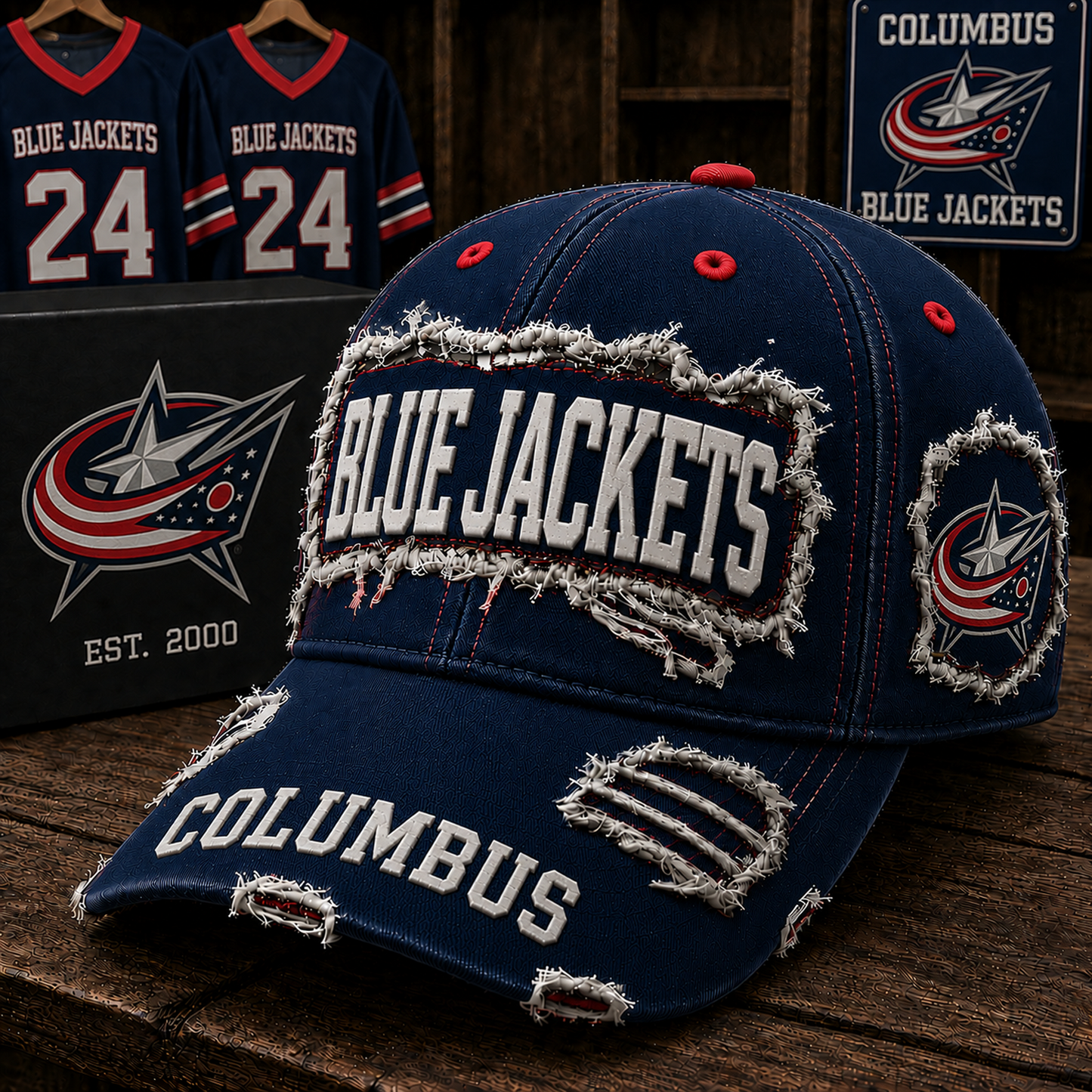 CBJ x NHL Premium Patch Cap